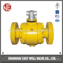 High pressure ball valve flange